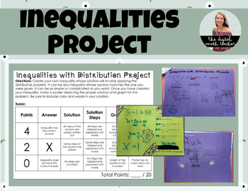 Preview of *EDITABLE* Inequalities with Distribution Project