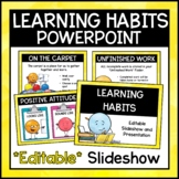EDITABLE Learning Habits Powerpoint | Back to School Proce