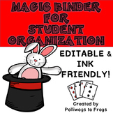 EDITABLE Magic Binder for Student Organization- Ink Friendly!