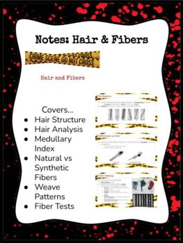 Preview of *EDITABLE* Notes: Hair and Fibers ~Digital Formating~