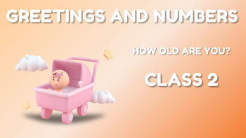 Preview of (EDITABLE ONLINE LESSON) Greetings and Numbers - Lesson 2 (2/7)