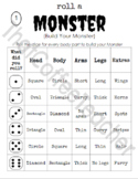 [EDITABLE] Roll-A-Monster Halloween Activity and Craft