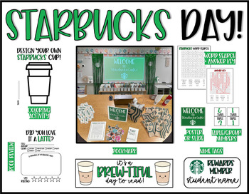 Preview of *EDITABLE* Starbucks "Starbooks" DAY!