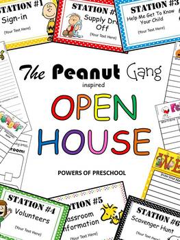 Preview of *EDITABLE* The Peanut Gang Inspired Open House/Meet The Teacher Templates