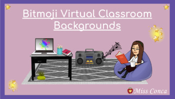 Preview of **EDITABLE** Virtual Bitmoji Classroom Templates! FREE