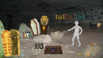 Preview of  EGYPTIAN Escape Room/Escape the Mummy's Curse Bitmoji Virtual Classroom