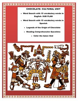 Preview of "EL CHOCOLATE"- Aztecs and Cortez" Reading ENGLISH-Distance Learning
