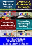 LANGUAGE ARTS WORKSHEETS - Grammar, Vocabulary, Sentences 