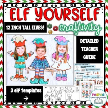 Preview of Elf Christmas Craft Activity - CUTE Parent Ornament Gift!
