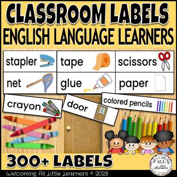 Preview of (ELL) English Language Learner Classroom Labels & Environment Labels