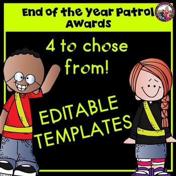 Preview of Safety Patrol Certificates Editable