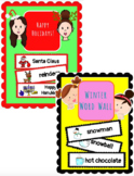 (ENG) Word Wall BUNDLE: Happy Holidays AND Winter Vocab