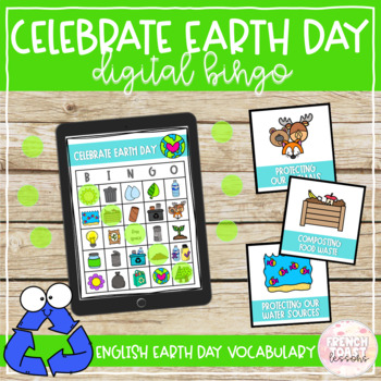 Preview of *ENGLISH* Earth Day Digital BINGO