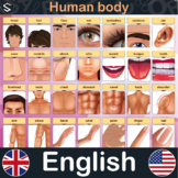 ENGLISH Human Body Vocabulary Large Posters (118.9x84.1cm)