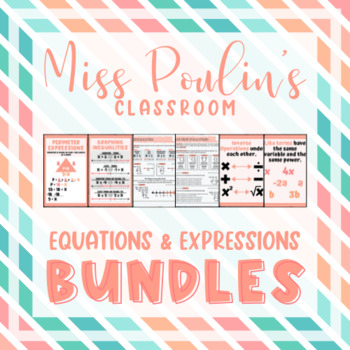 Preview of ~ * EQUATIONS & EXPRESSIONS BUNDLE * ~ tropical theme