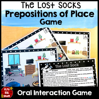 Preview of  ESL ELL Prepositions of Place Information Gap Game