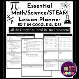   ESSENTIAL Math/Science/STEAM Lesson Planning Template (G
