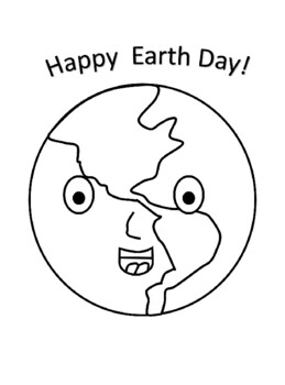Preview of Earth Day coloring  activity | Preschool