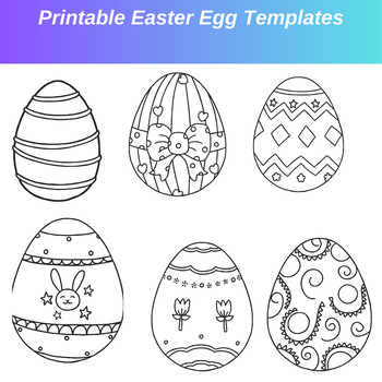 Preview of "Easter Eggstravaganza: Printable Templates for Egg-citing Creations