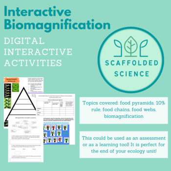 Preview of  Ecology: Interactive Biomagnification Activities