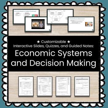 Preview of ★ Economic Systems and Decisions ★ Unit w/Slides, Guided Notes, and Quizzes