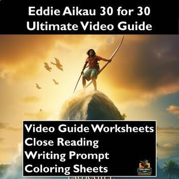 Preview of Eddie Aikau 30 for 30 Movie Guide Activities: Worksheets, Reading, & more!