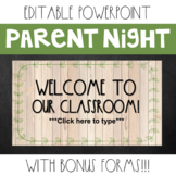 * Editable * Back to School/ Parent Night PowerPoint ✔✔✔ F