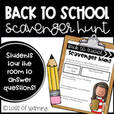 Back to School Night Scavenger Hunt - Tour the Room - Open