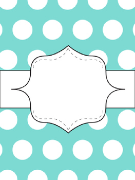 {Editable} Binder Covers! {Turquoise, Black, & Grey} by Berry Buddies