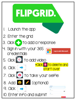 Preview of *Editable* Flipgrid Directions