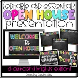 {Editable} Open House Presentation Essentials- Chalkboard 