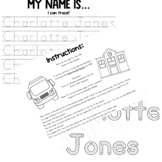 (Editable) Personalized Name Tracing Packet