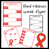 (Editable) Red Ribbon Week Flyer Template