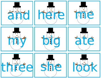 Preview of (Editable) Sight Words Write Around the Room Winter Theme