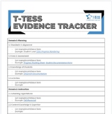 {Editable} T-TESS Evidence Tracker - Boost Your T-TESS Score!