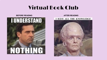 Preview of *Editable* Virtual Book Clubs Tracker - Remote Learning Resource 