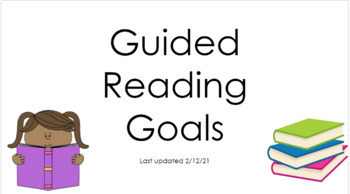Preview of *Editable* Virtual Guided Reading Goals* 1st Grade