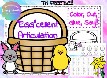 Preview of "Egg"cellent Articulation, TH Sound - Easter Inspired Freebie!!