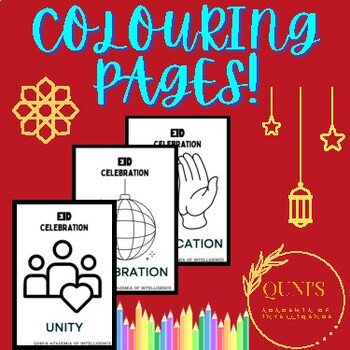 Preview of "Eid Your Colors Fly: Vibrant Coloring Pages for Festive Fun!"
