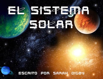 Preview of "El Sistema Solar" Original Spanish Book/Slideshow, 3rd-Gr. Level, w/ Worksheets