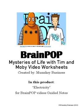 Preview of "Electricity" for BrainPOP video - Distance Learning