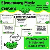 Elementary Music Centers:  Notation, Tempo, & More 3rd-5th