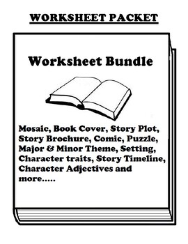 Preview of "Elf Dog and Owl Head" Worksheet Packet (33 Total)