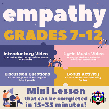 Preview of "Empathy" Mini Lesson for Grades 7-12