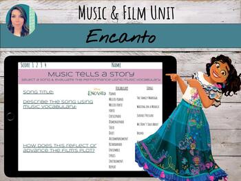 Preview of "Encanto" Film Score & Movie Guide | Listening Activities Unit for Music Class