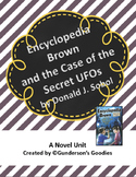 "Encyclopedia Brown and the Case of the Secret UFOs" Novel Unit