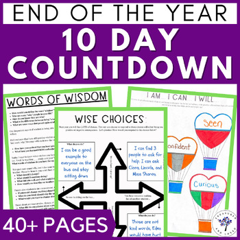 Preview of End of Year Countdown: a 10 Day Activity Guide for Upper Elementary