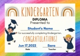 "End of Year Pre-k Graduation" with *EDITABLE* for kinderg
