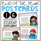 End of the Year Gift - Summer Postcards for Students, Clas