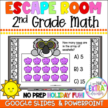 Preview of  End of the Year Second Grade Math Review Activities | Summer Last Day of School